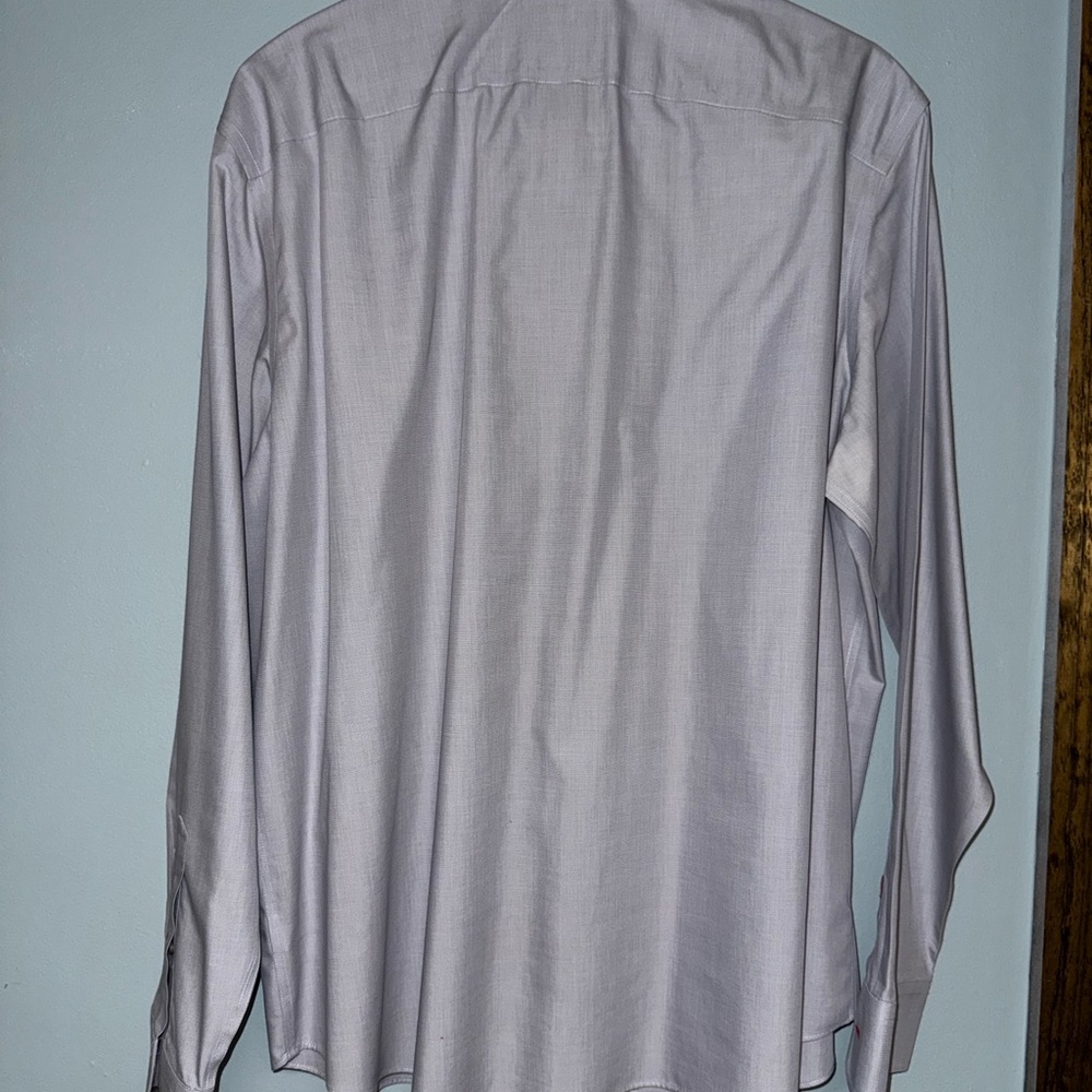 Men's UNTUCKit Wrinkle Free 2XL Long Sleeve Button Shirt Grey - Picture 4 of 6